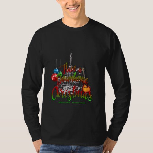 Have a Downhome Christmas Nashville Skyline Shirt