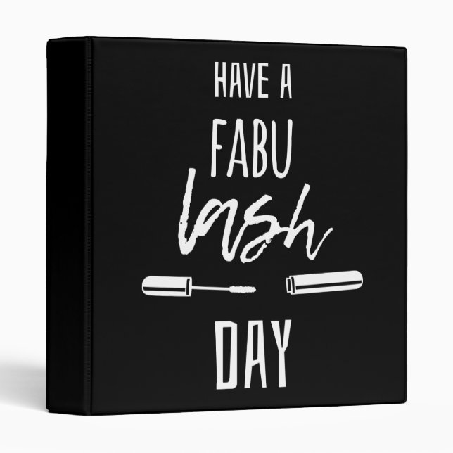 Have A Fabu Lash Day 3 Ring Binder (Front/Spine)