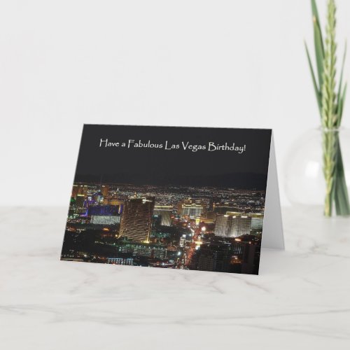 Have a Fabulous Las Vegas Birthday Card