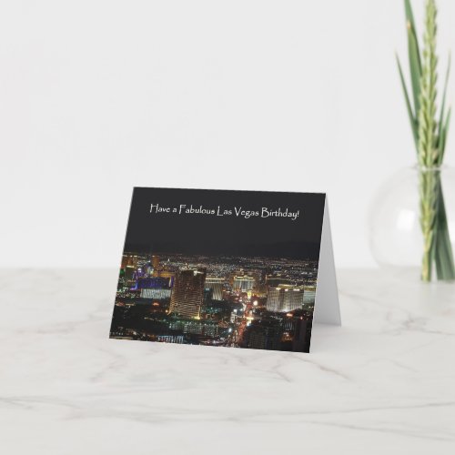 Have a Fabulous Las Vegas Birthday Card