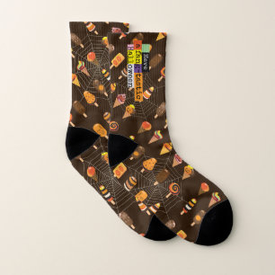 "Have a fang-tastic" Halloween Ice Cream Event Socks