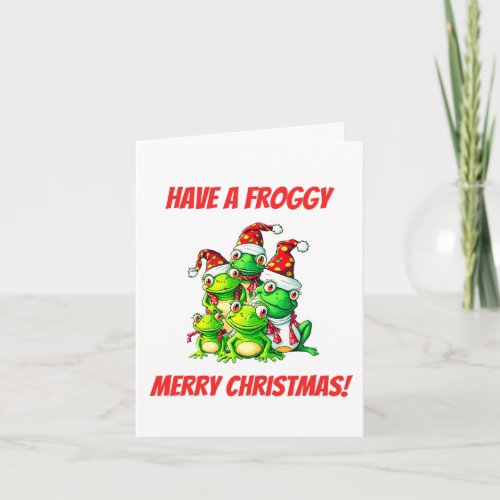 Have A Froggy Christmas Card