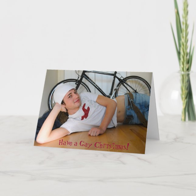 Have a Gay Christmas! Holiday Card (Front)