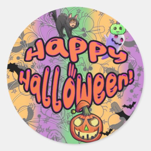 Have a ghoul day classic round sticker