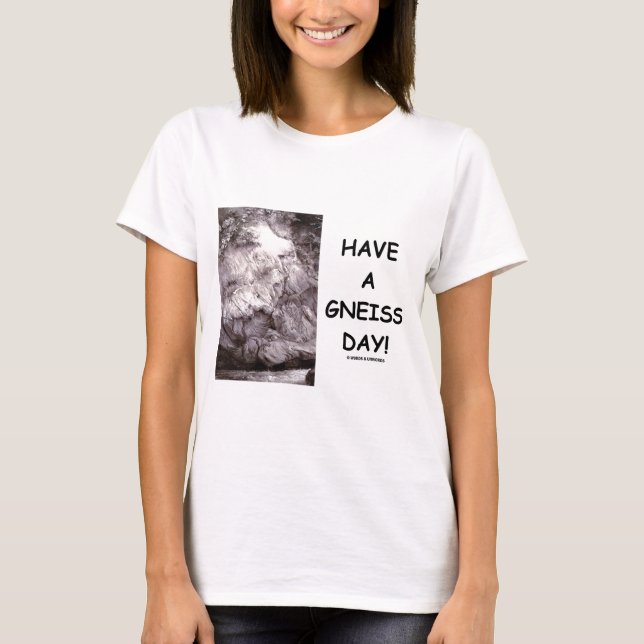 Have A Gneiss Day! (Geology Humor Have A Nice Day) T-Shirt (Front)