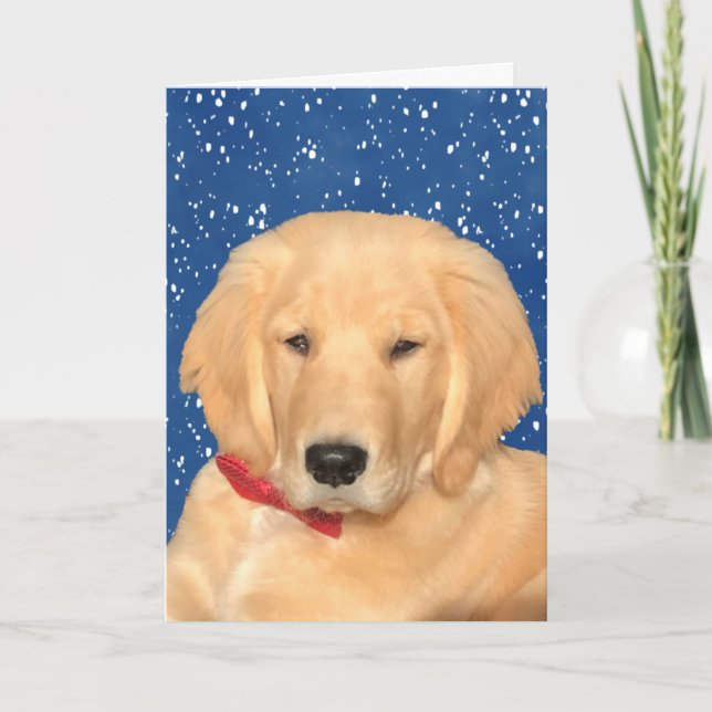 Have A Golden Christmas Dog Card (Front)