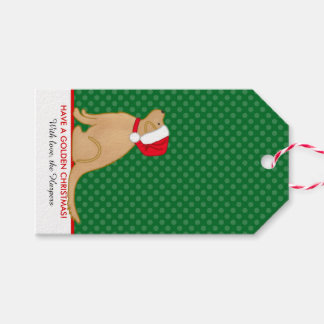 Have a Golden Christmas Gift Tags Green