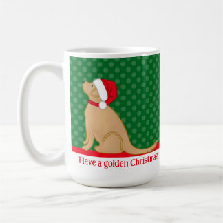 Have a Golden Retriever Christmas Green Mug