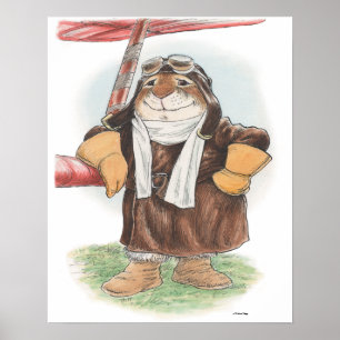 "Have a good day, Ace" Pilot Rabbit Print