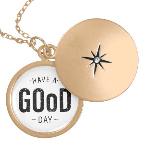 Have a Good Day Gold Plated Necklace