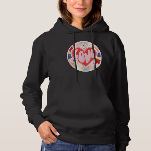 Have A Good Day Retro Love And Flower Aesthetic Hoodie
