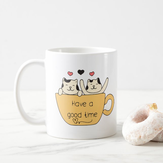 Have a Good Time Coffee Mug (With Donut)