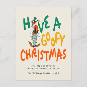 Have a Goofy Christmas Holiday Photo Postcard