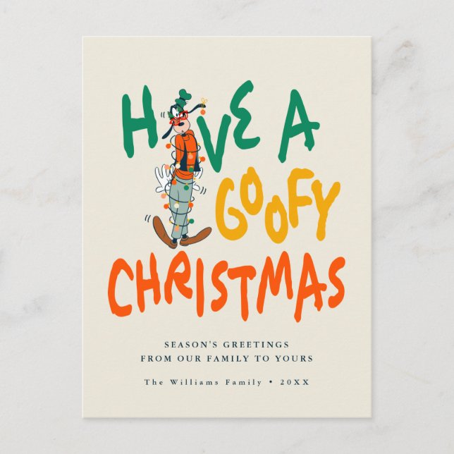 Have a Goofy Christmas Holiday Photo Postcard (Front)