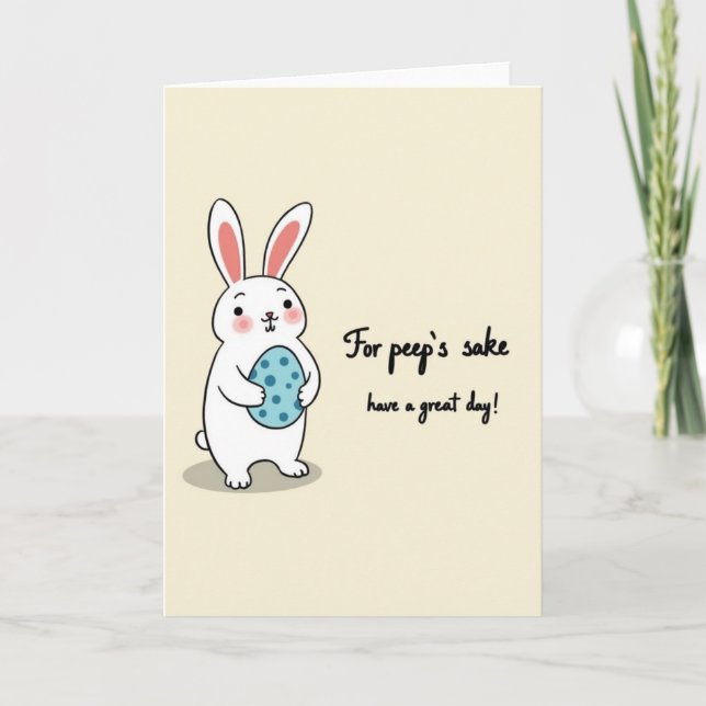 Have A Great Day Rabbit Card (Front)