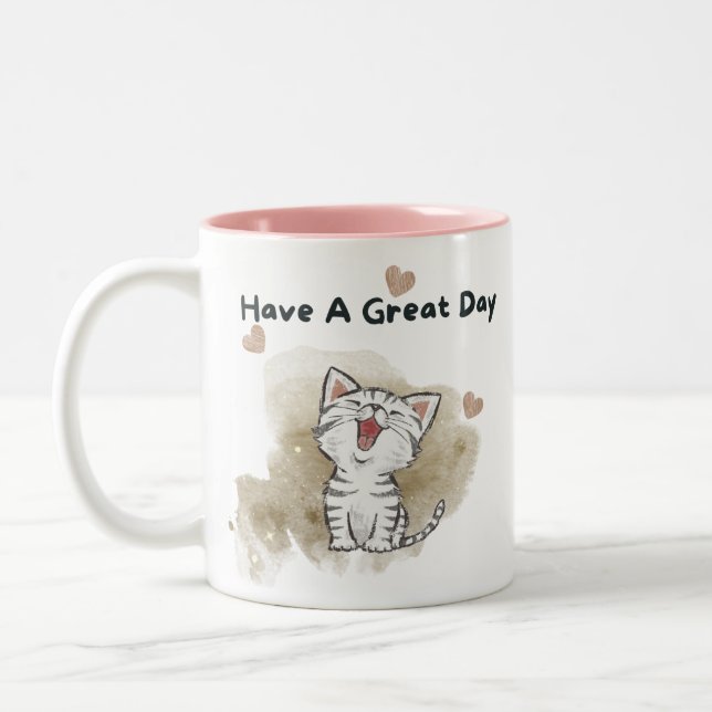 Have a great day Two-Tone coffee mug (Left)