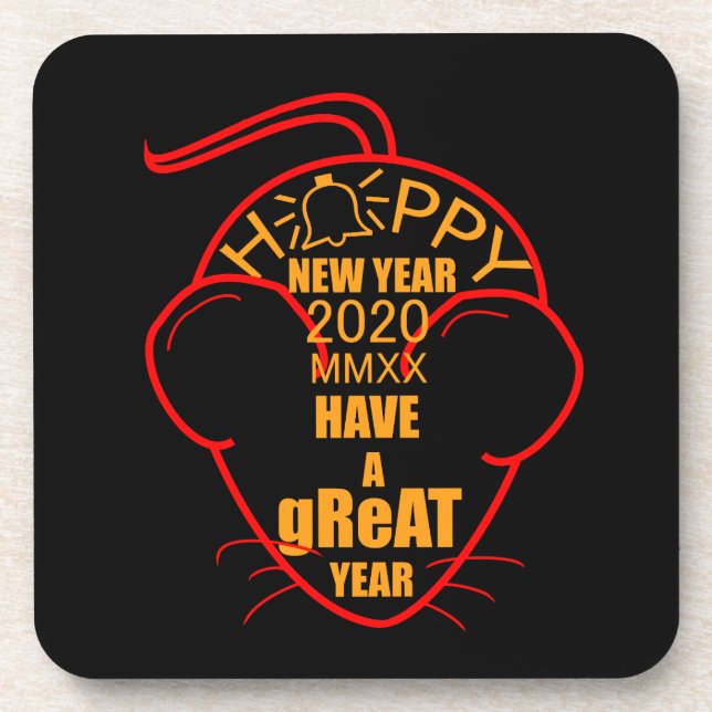 Have a gReAT Year 2020 Beverage Coaster (Front)