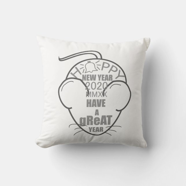 Have a gReAT Year 2020 Throw Pillow (Front)