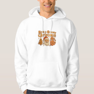 Have a Groovy Christmas Retro Santa T-Shirt Hoodie