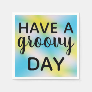 Have a Groovy Day Tie Dye Birthday Napkins