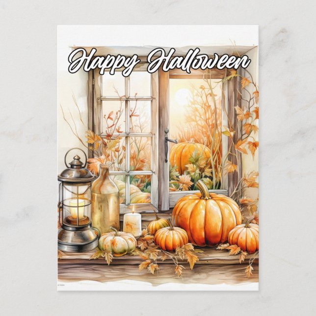 Have A Happy Pumpkin Season Postcard (Front)