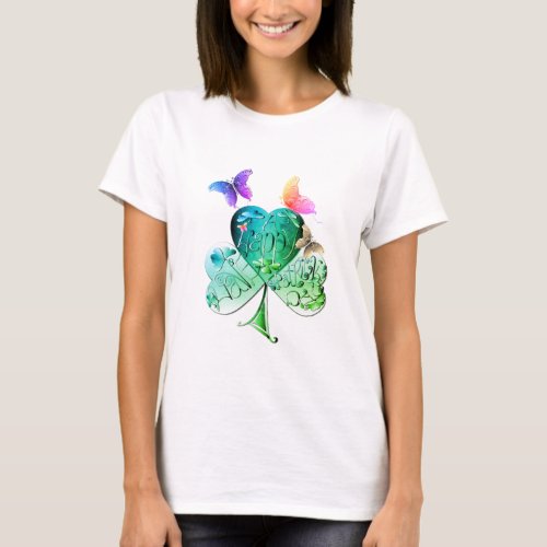 Have a Happy St Patricks Day Green Shamrock T_ T_Shirt