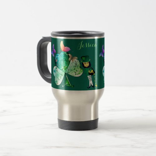 Have a Happy St Patricks DayLeprechaun  Travel Mug