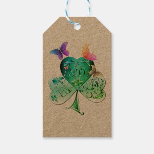 Have a Happy St Patricks Day Shamrock Gift Tag