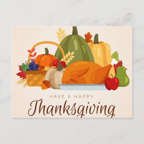 Have A Happy Thanksgiving Postcard