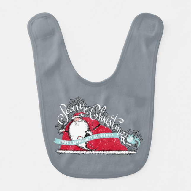 Have A Hauntingly Good Time! Baby Bib (Front)