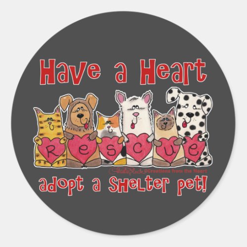 Have a Heart Classic Round Sticker