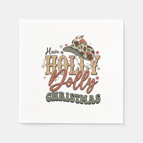 Have A Holly Dolly Christmas Napkins