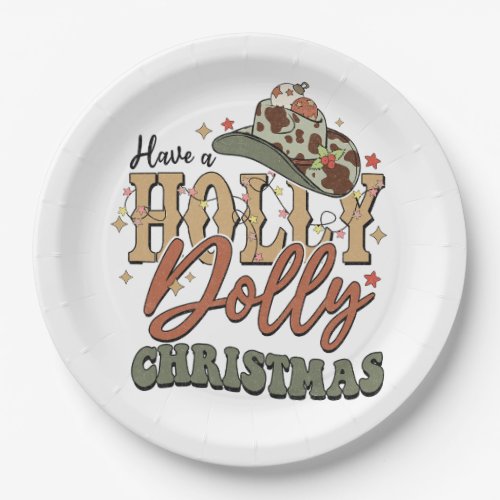 Have A Holly Dolly Christmas Paper Plates