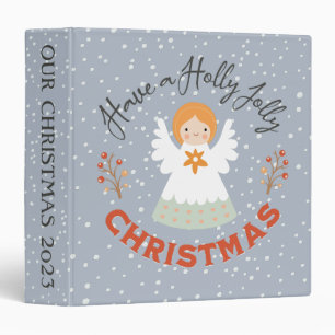 Have a Holly Jolly Christmas 3 Ring Binder