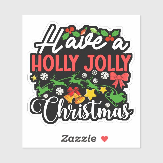 Have A Holly Jolly Christmas-86096 Sticker (Sheet)