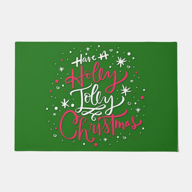 Have A Holly Jolly Christmas Doormat (Front)