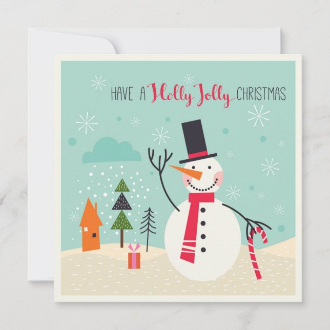 Have A Holly Jolly Christmas Editable | Holidays Holiday Card (Front)