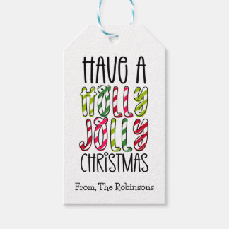 Have A Holly Jolly Christmas Gift Tag