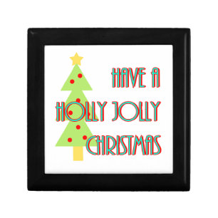 have a holly jolly christmas mid century modern jewelry box