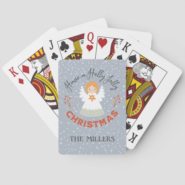 Have a Holly Jolly Christmas Poker Cards (Back)