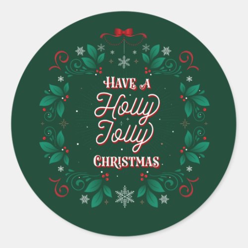 Have a Holly Jolly Christmas Stickers