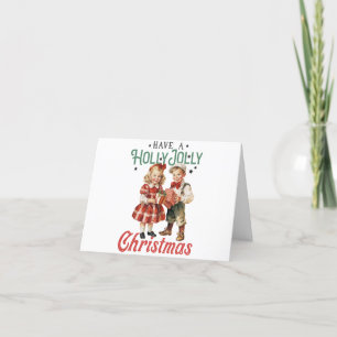 Have A Holly jolly Christmas Thank You Card