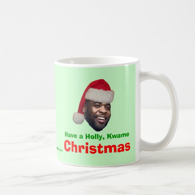 Have a Holly, Kwame, Christmas Coffee Mug (Right)