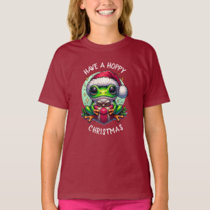 Have a Hoppy Christmas Frog Pun T-Shirt