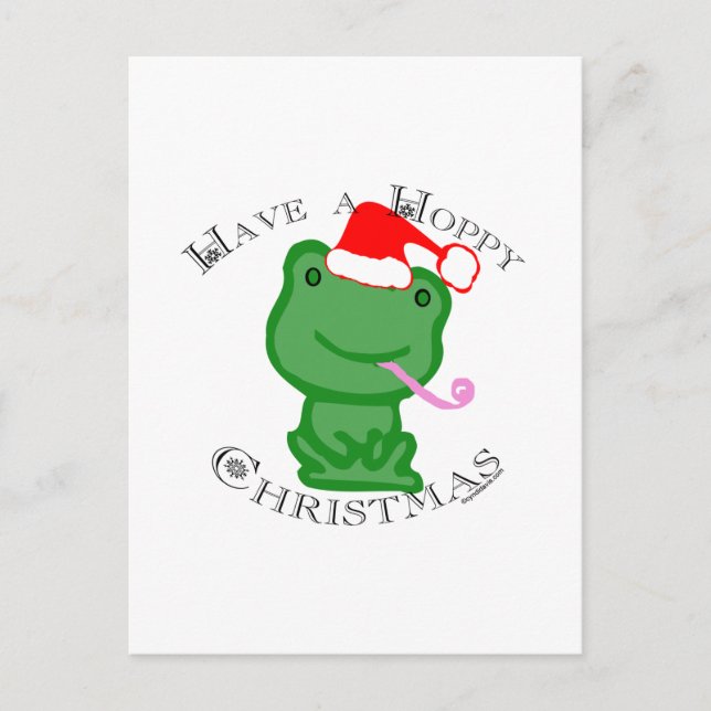 Have a Hoppy Christmas! Holiday Postcard (Front)