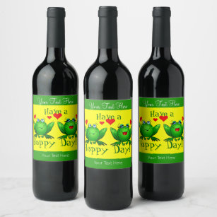 Frog Wine & Champagne Labels | Zazzle