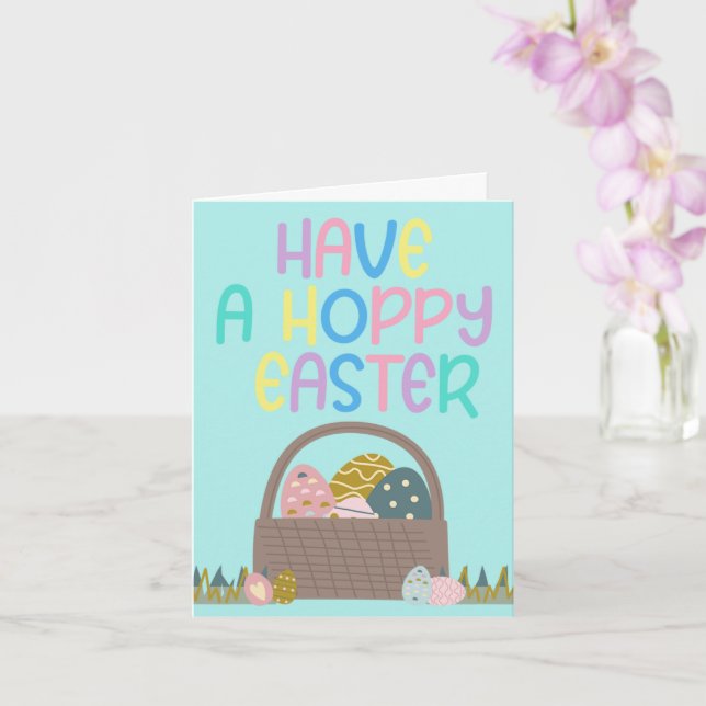 Have a Hoppy Easter Colorful Card (Orchid)