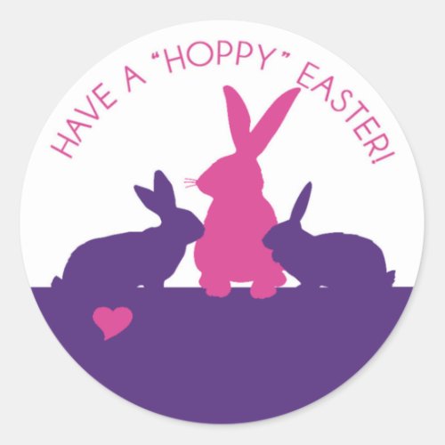 Have A Hoppy Easter Easter Classic Round Sticker