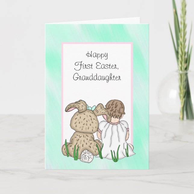 Have a "Hoppy" Easter Granddaughter  Card (Front)