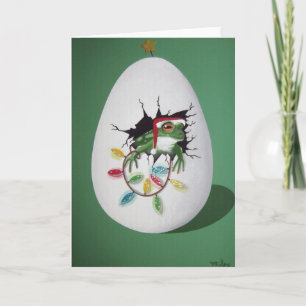 have a hoppy hoppy christmas holiday card